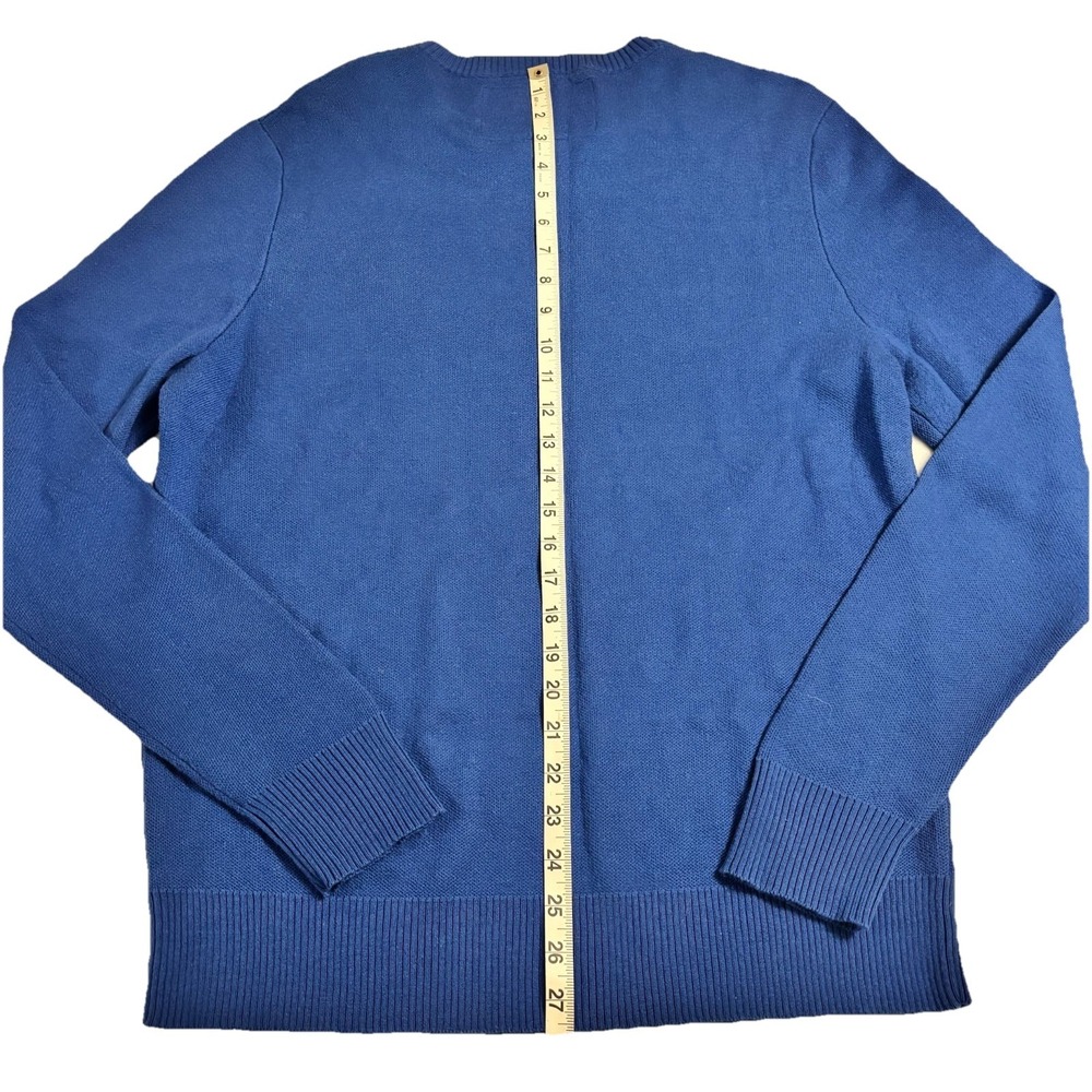 Bud LightSweater King Of‎ Beer Blue Knit Pullover Merch Logo Spell out Mens L - Picture 8 of 8